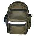 K-Cliffs K-Cliffs Polyester Backpack - 19 x 13 x 8 in. Olive Green LM134-OLIVE GRN